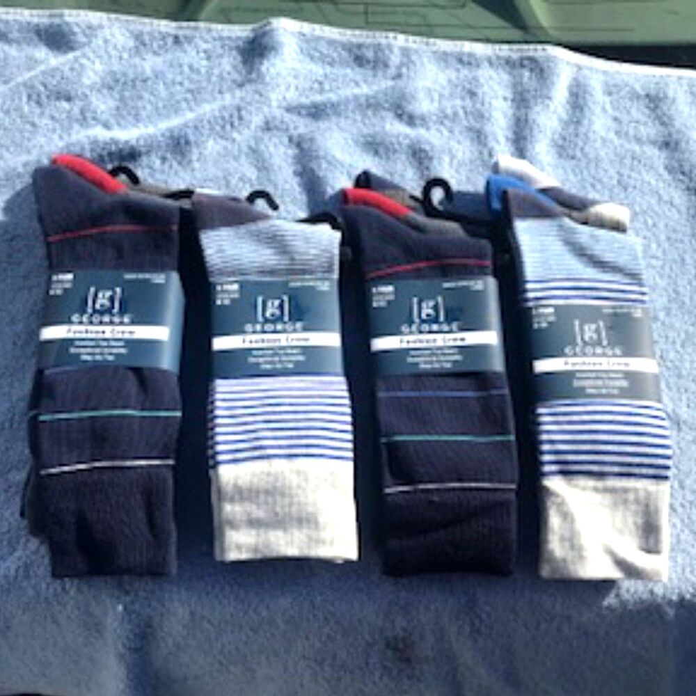 Size: 6-12 Dress Socks {3} Pair Per Sleeve {12} Pairs . {4} Sleeve Bundle . New